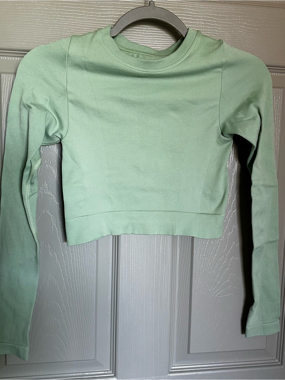 All In Motion Cropped Long Sleeve Top